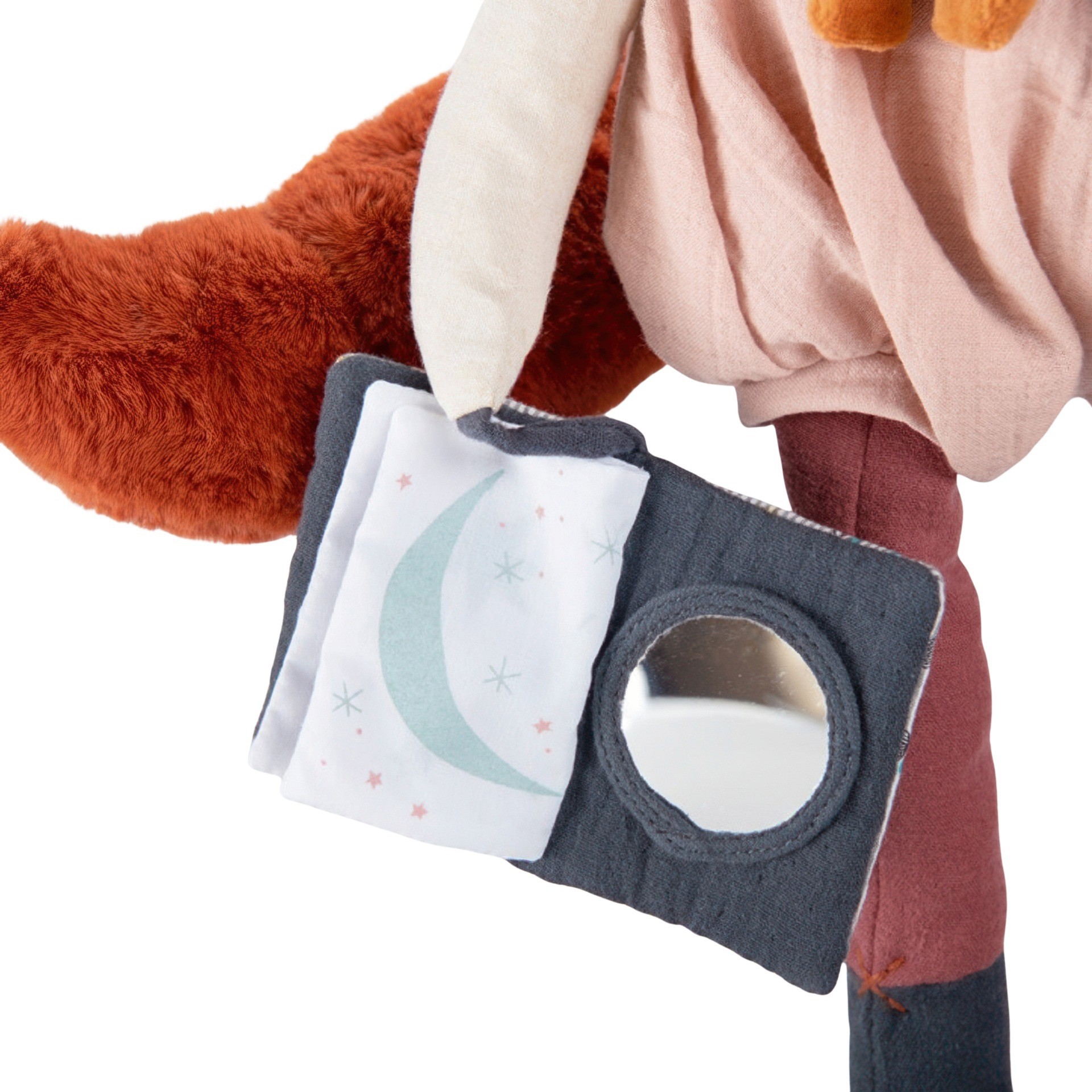 Moulin Roty Apres la Pluie pupazzo coniglio 65 cm sensoriale