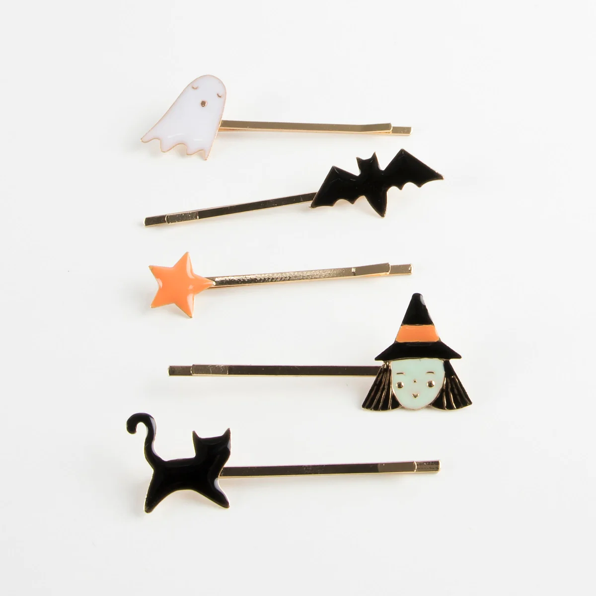 Meri Meri Halloween forcine capelli smaltate set 10 pezzi