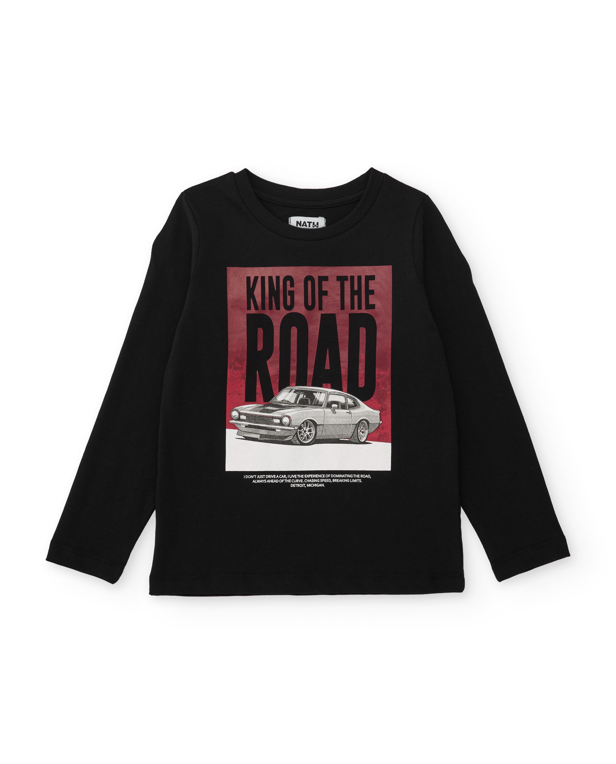 Tuc Tuc Maglia Bambino Manica Lunga Auto Nero