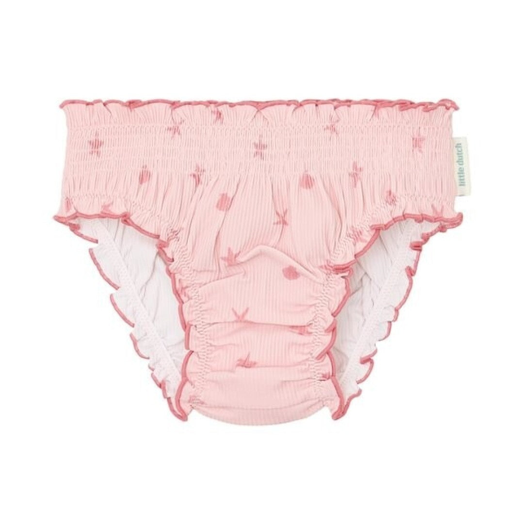 Little Dutch mutandina costume bimba rosa conchiglie UPF 40+