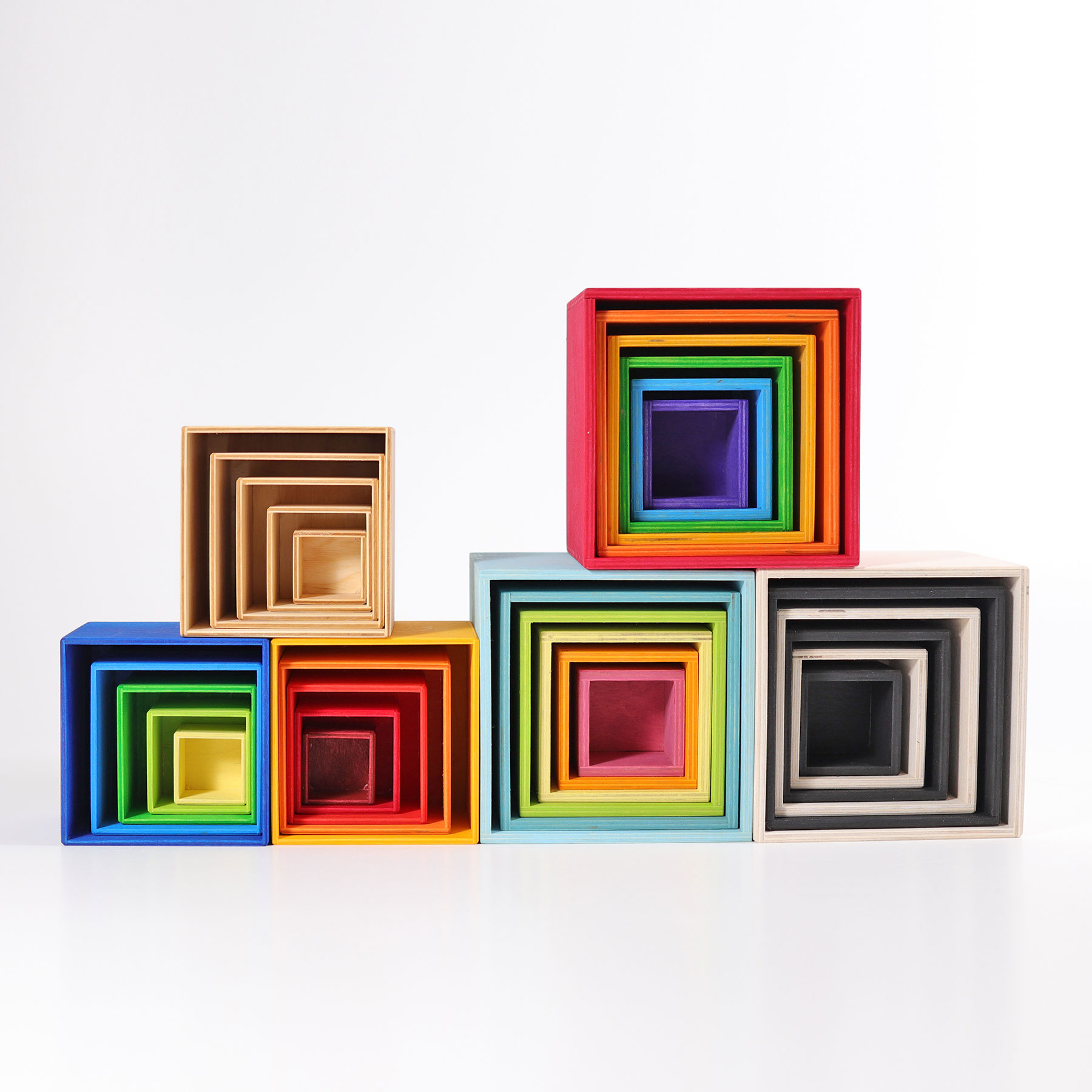 Grimm's Boxes Ocean cubi impilabili legno set 5 pezzi