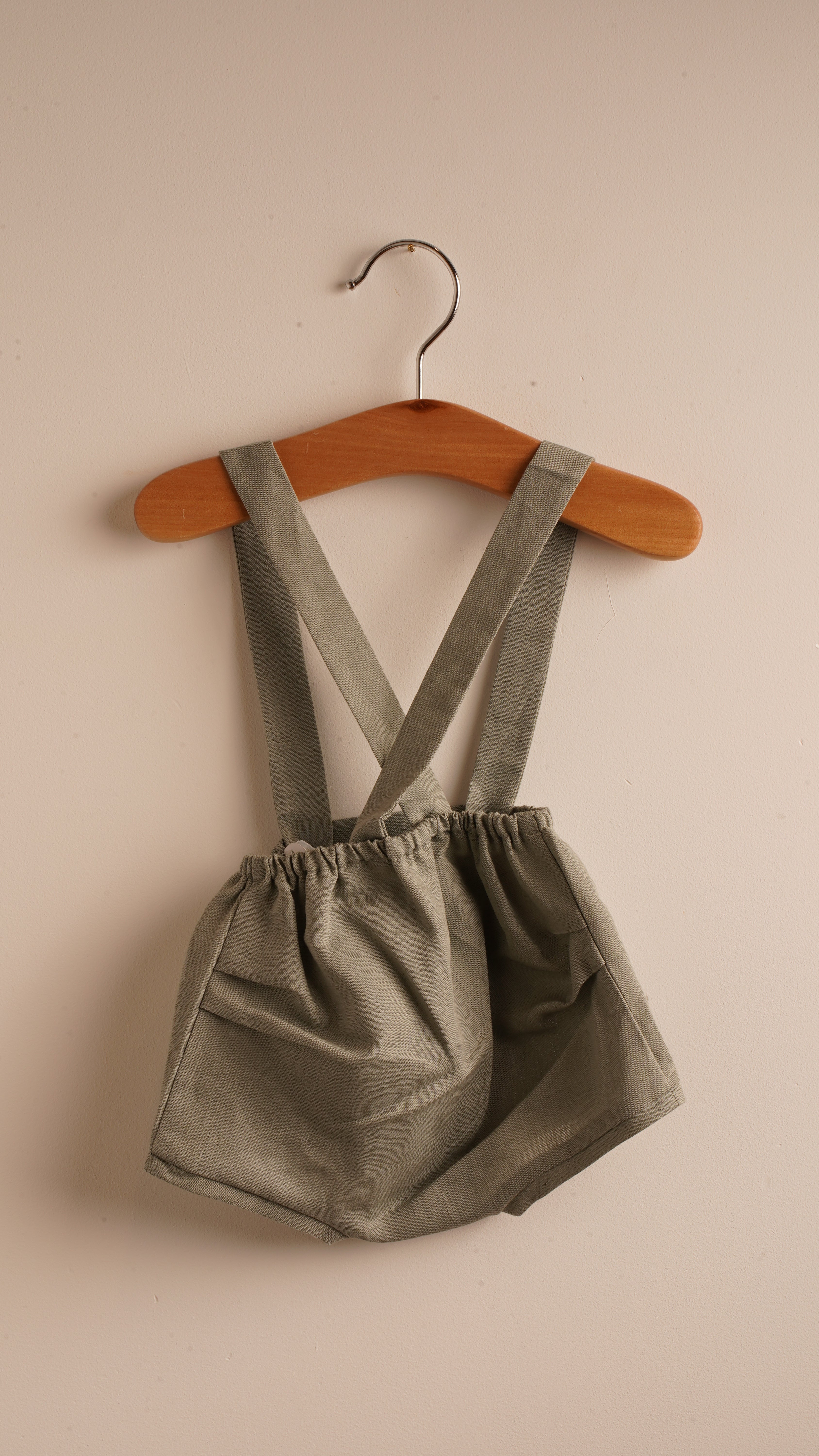Mebi salopette neonato verde foresta cotone