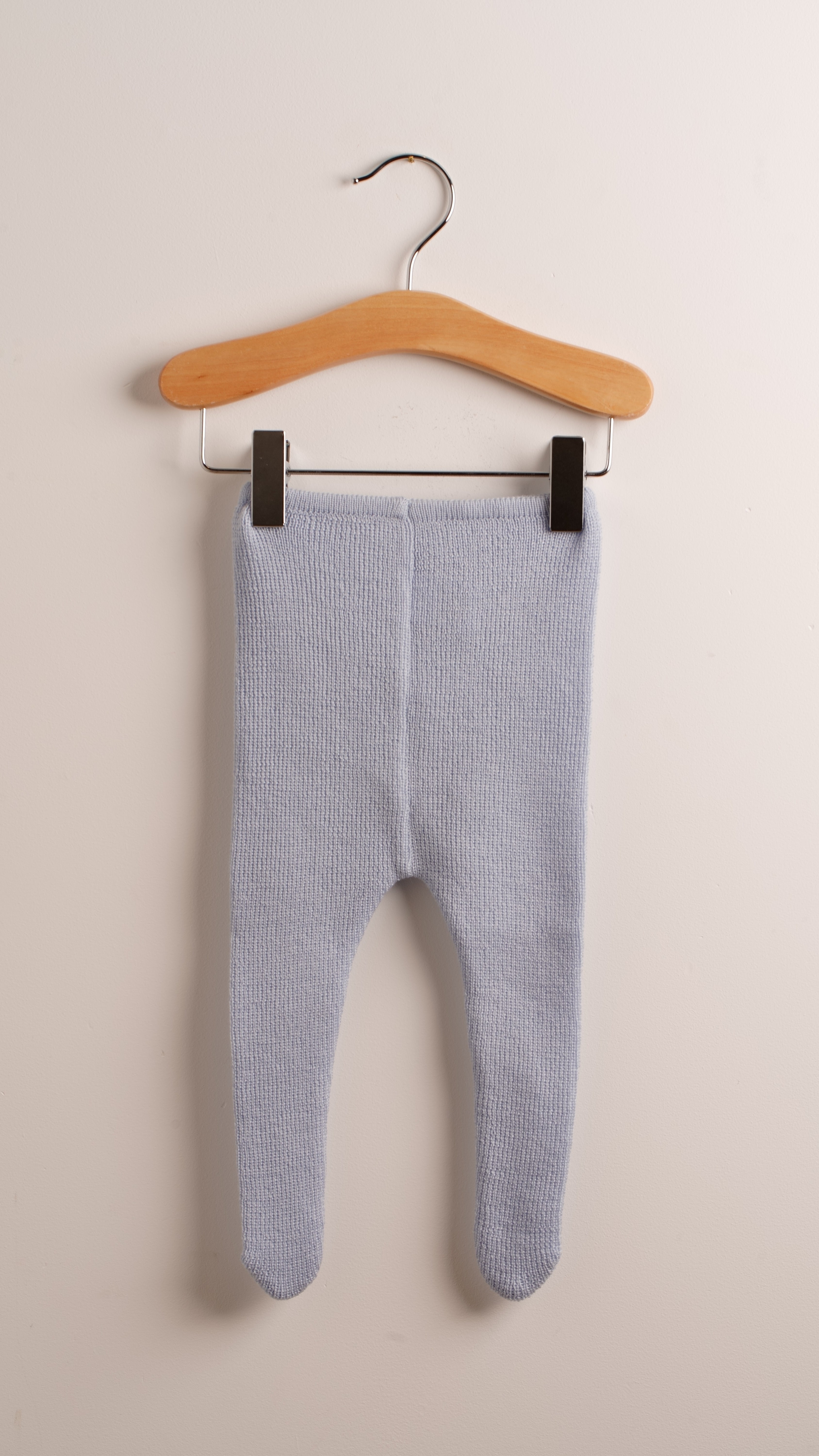 Babyhood lana merino premium collant neonato blu merino