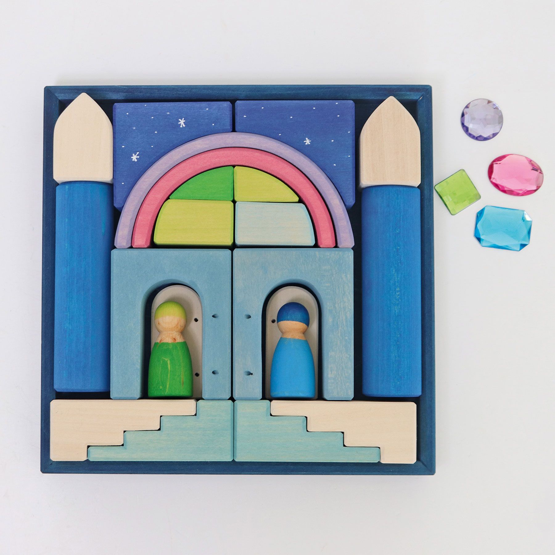Grimm's Mini Mondo World Polar Light set legno 12 mesi