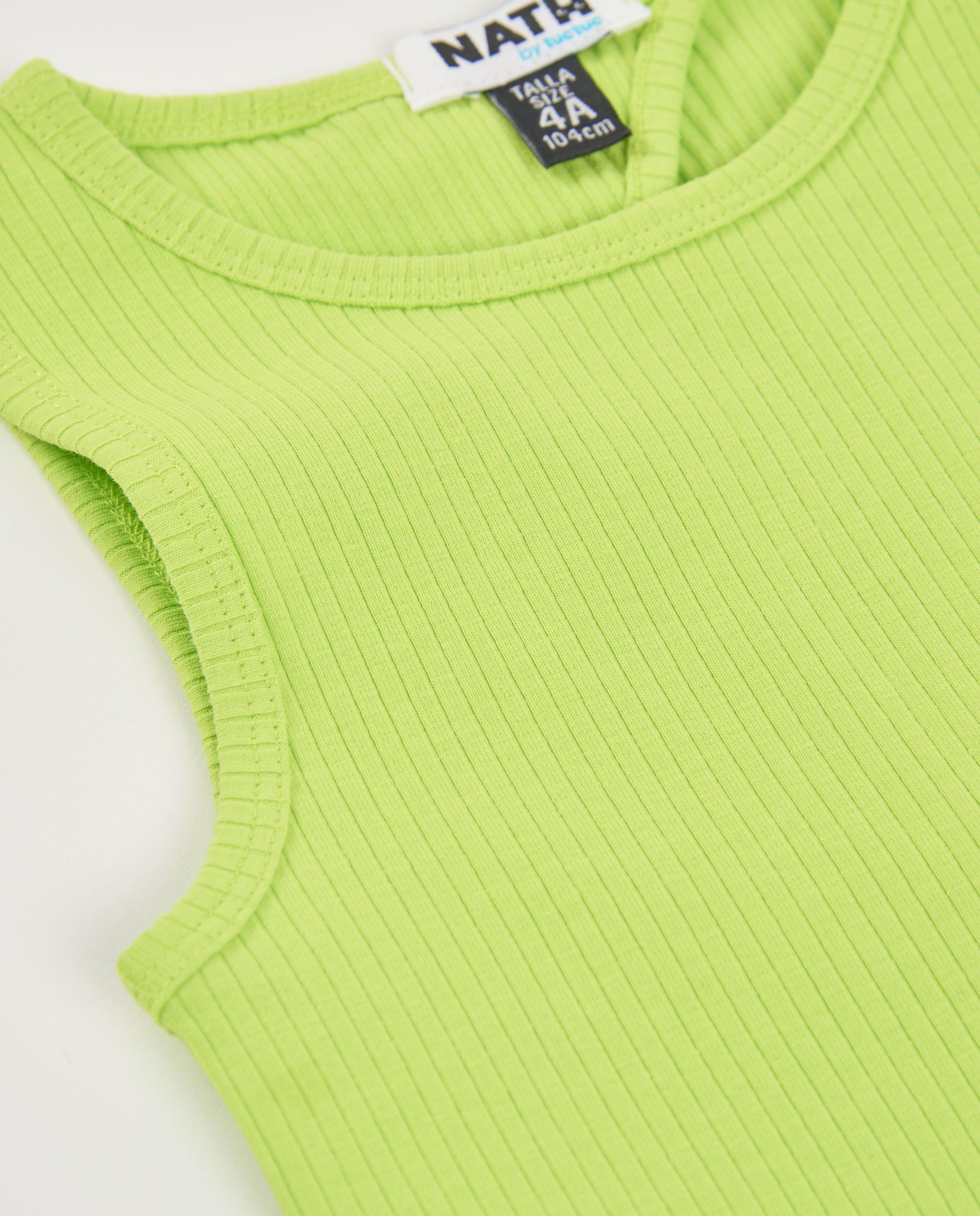 Tuc Tuc Top Bambina Verde Lime Canotta Costina