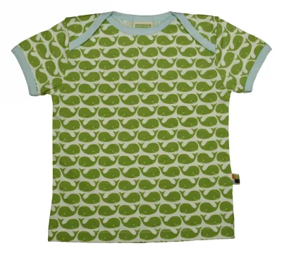 Loud & Proud balene verdi t-shirt cotone organico