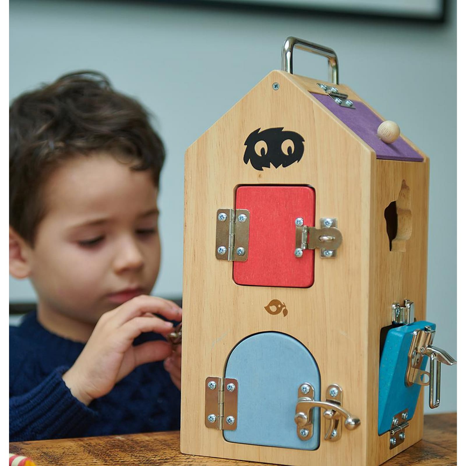 Tender Leaf Monster Lock Box torre allacciature legno