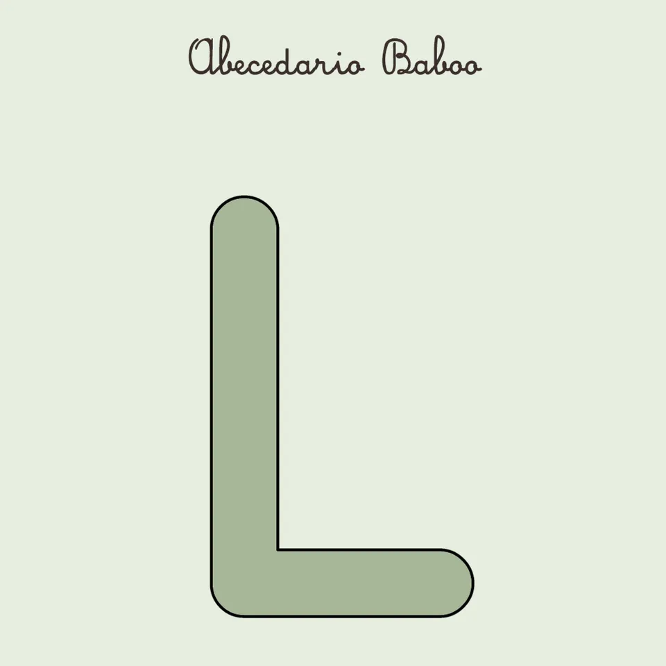 Baboo Abecedario Lettera L schede PDF A4