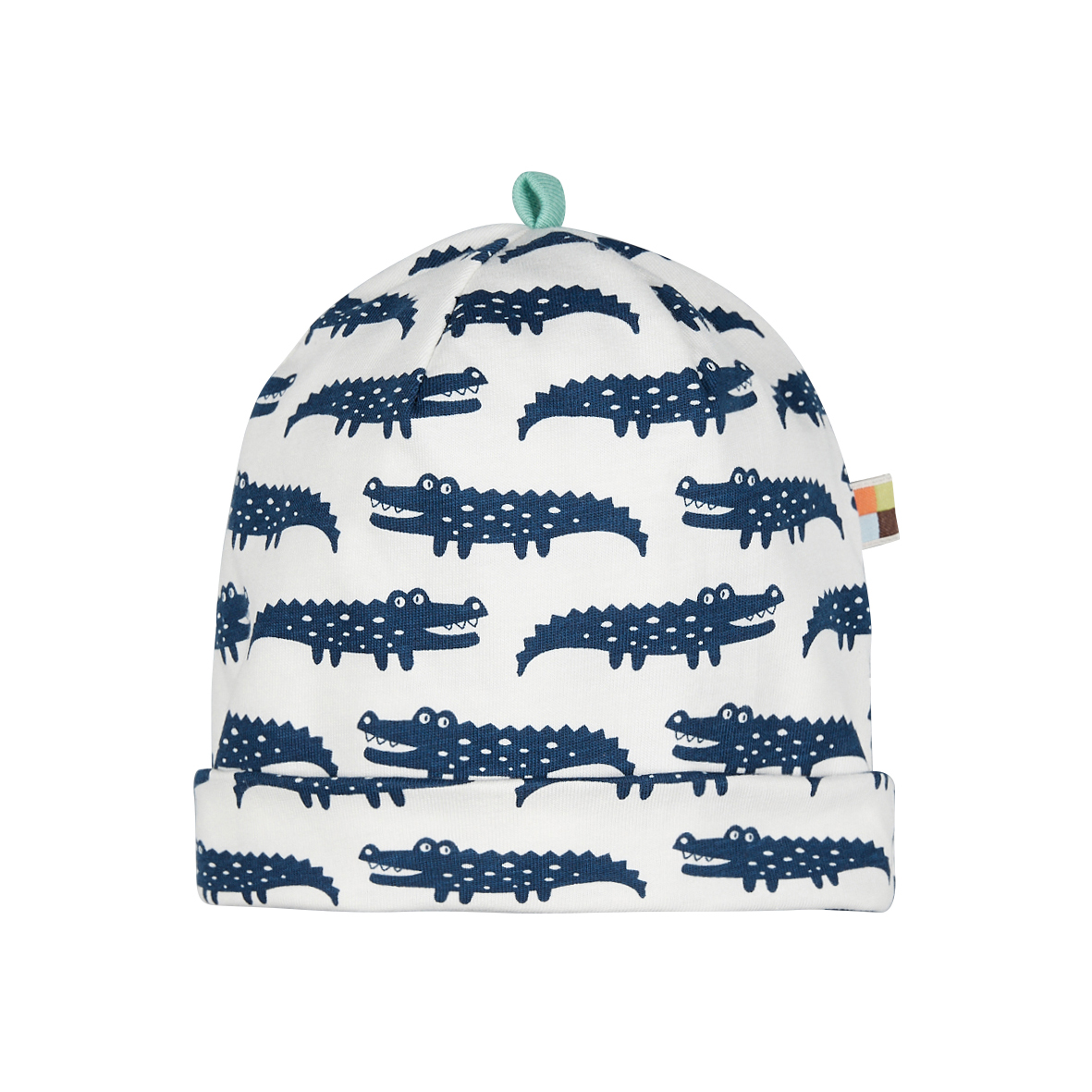 Loud+Proud cappellino coccodrilli blu cotone bio