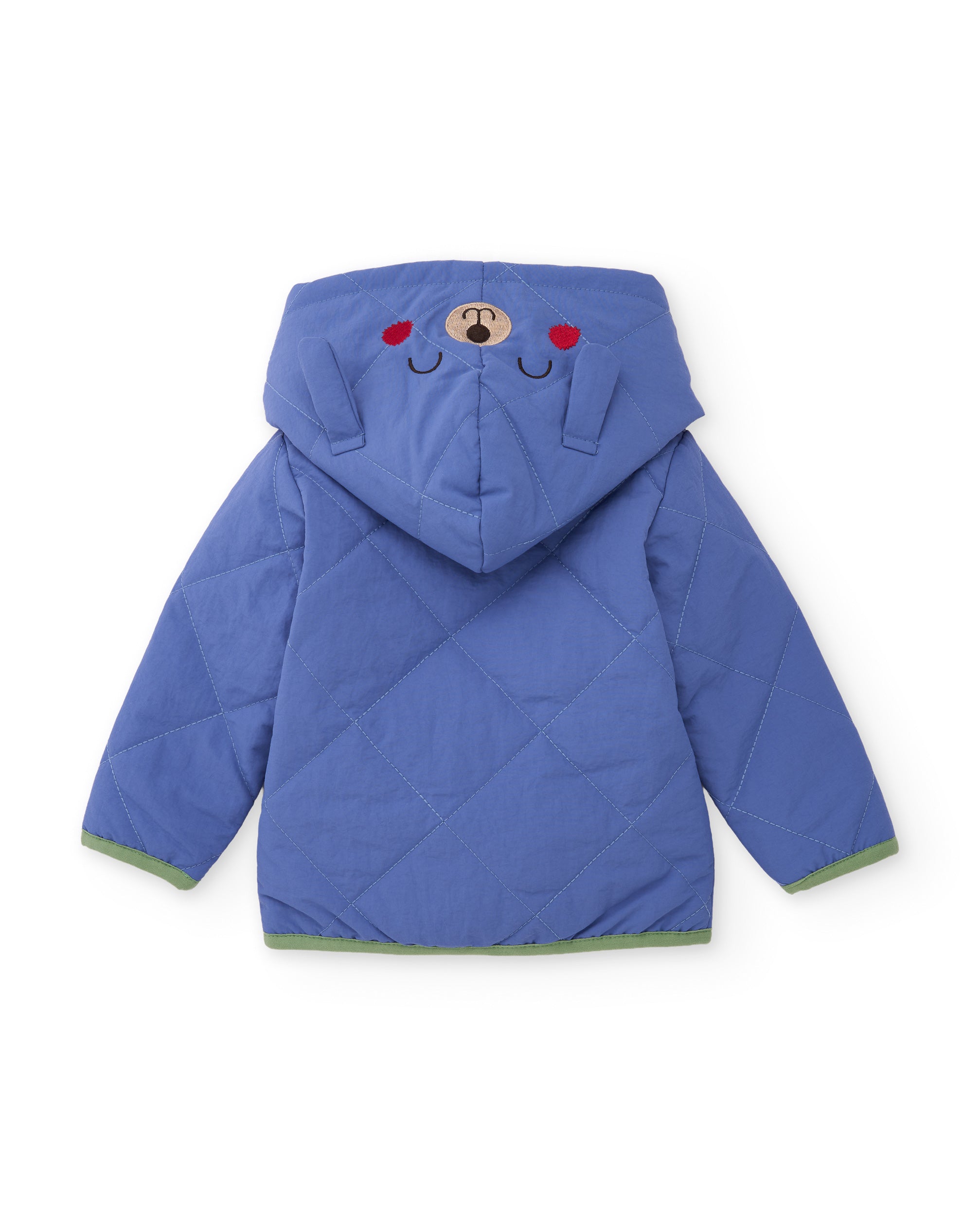 Tuc Tuc giacca neonato blu trapuntata cappuccio