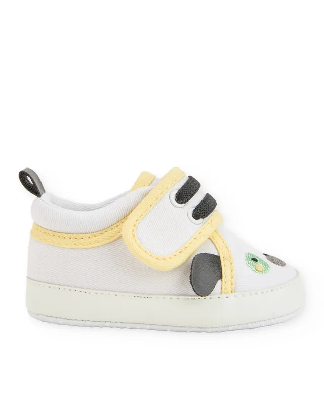 Tuc Tuc scarpine neonato bianche cagnolino velcro