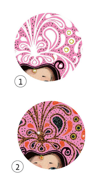 Djeco Glitter Boards Gold and Silken Kit 4 Quadri