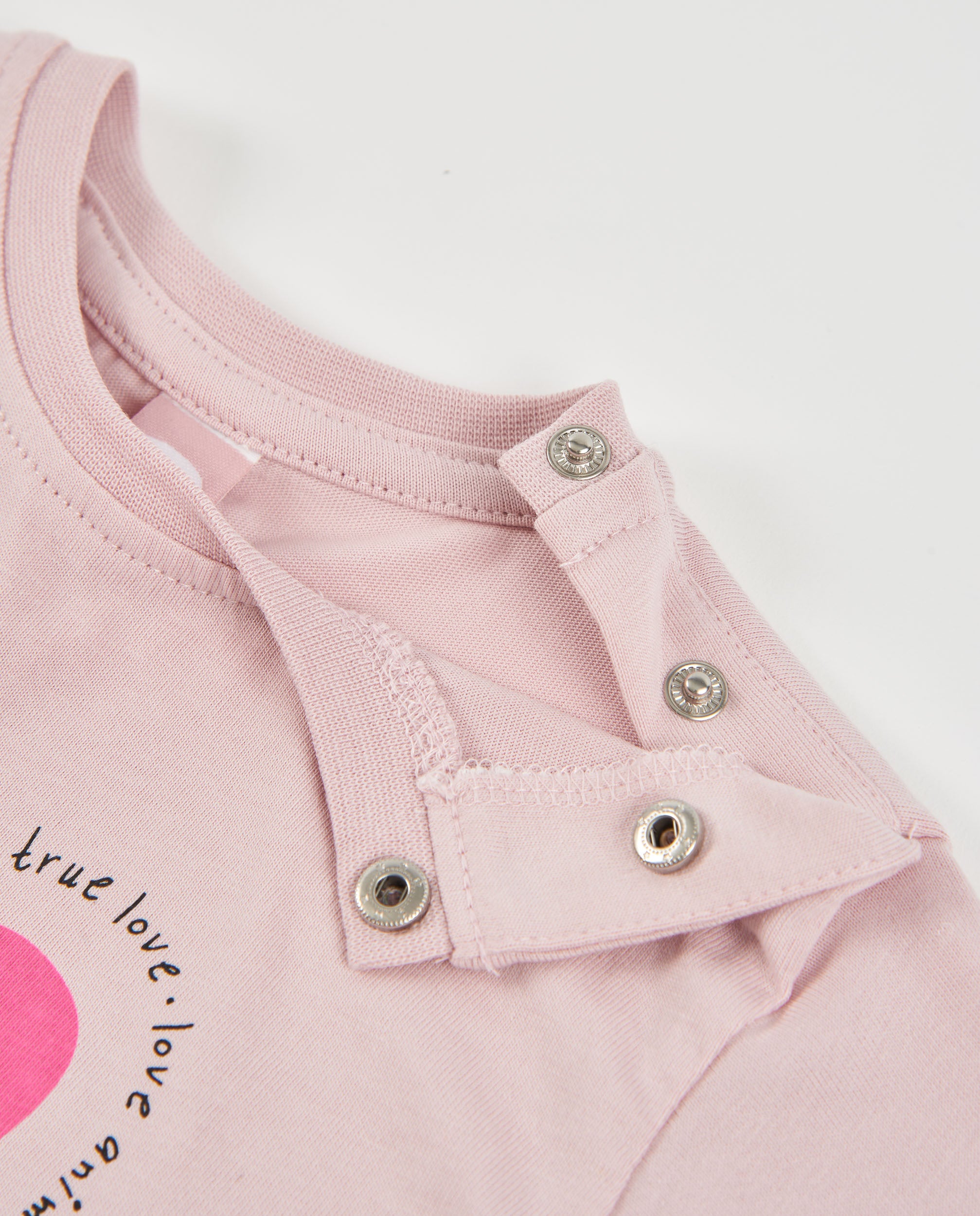 Tuc Tuc maglia bambina cuore manica lunga rosa