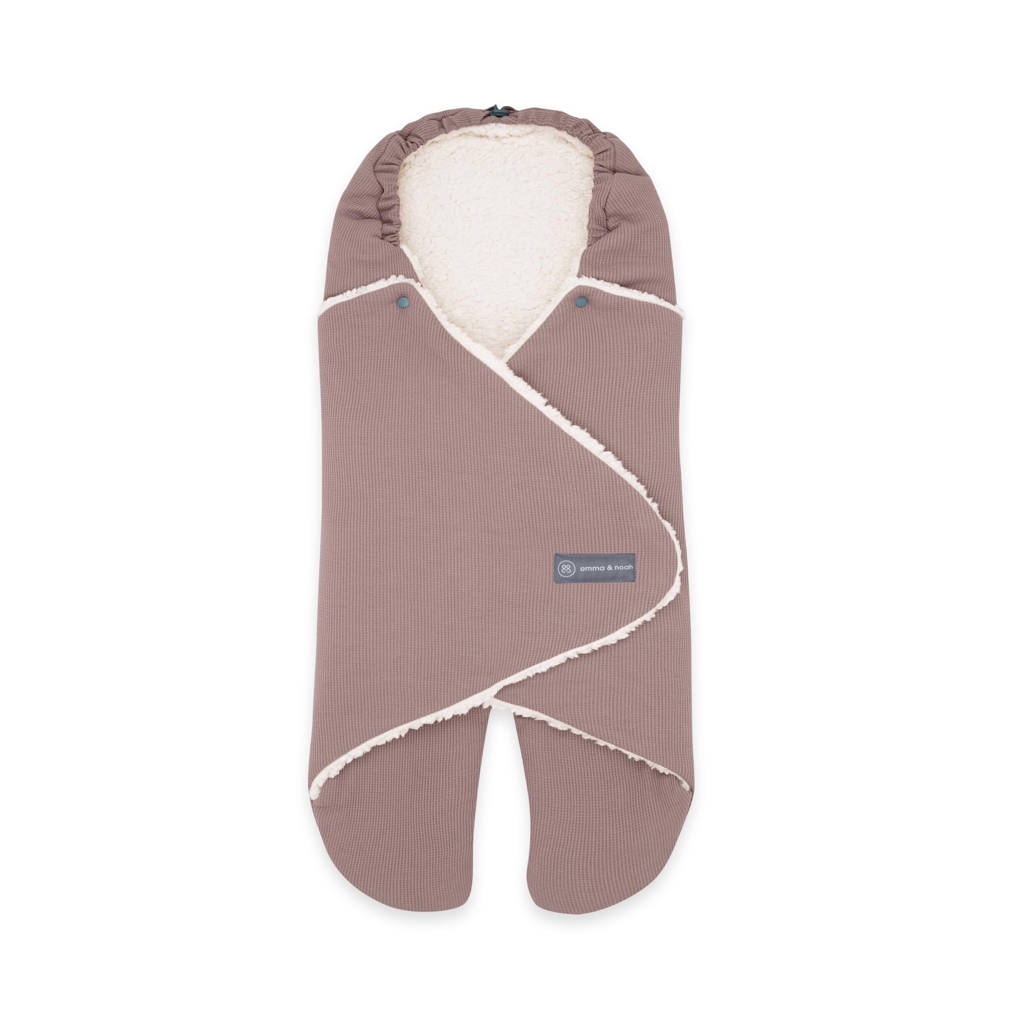 emma & noah Coperta ovetto con piedini Essential Mint trapuntata