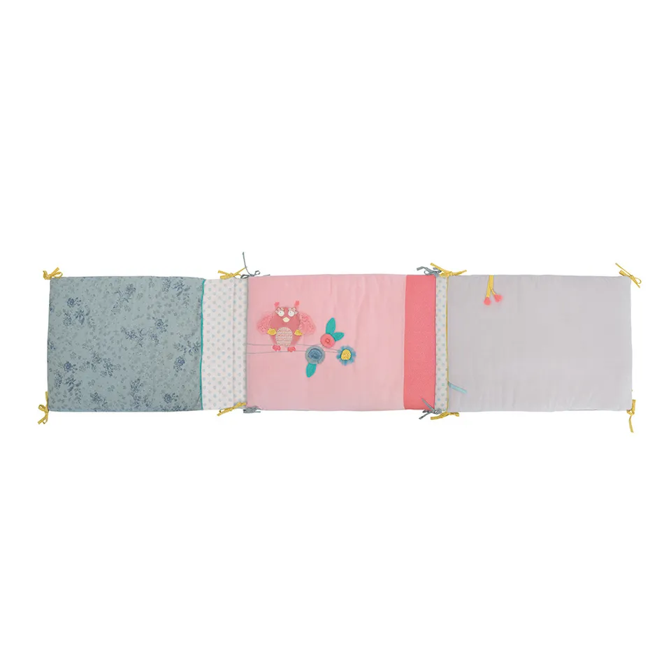 Moulin Roty Mademoiselle paracolpi 190x42 grigio rosa