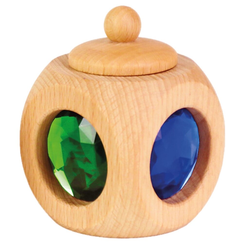 Bauspiel Arcobaleno cubo portadentini legno 5x5 cm