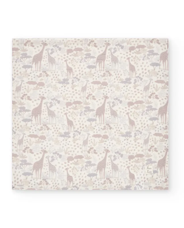 Tuc Tuc mussola neonato giraffa beige cotone 120x120