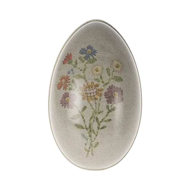 Maileg Uovo di Pasqua in Metallo Fiori 11 cm