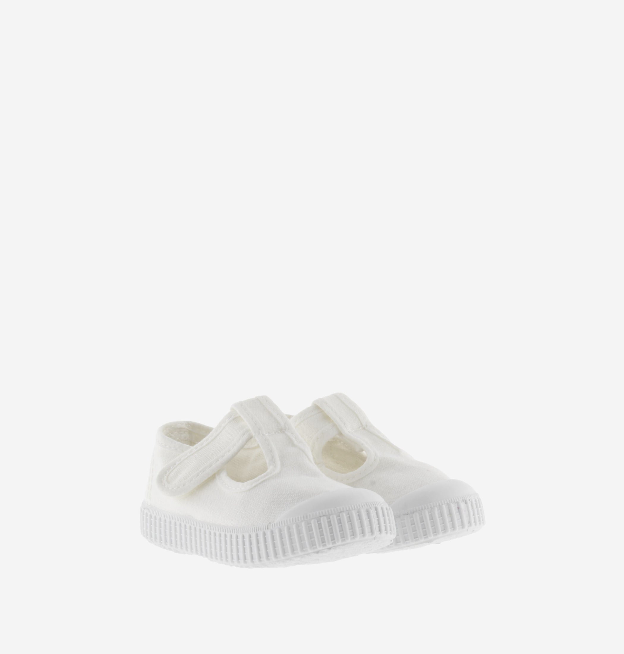 Victoria Dear World sandali tela bianca chiusura velcro bimba
