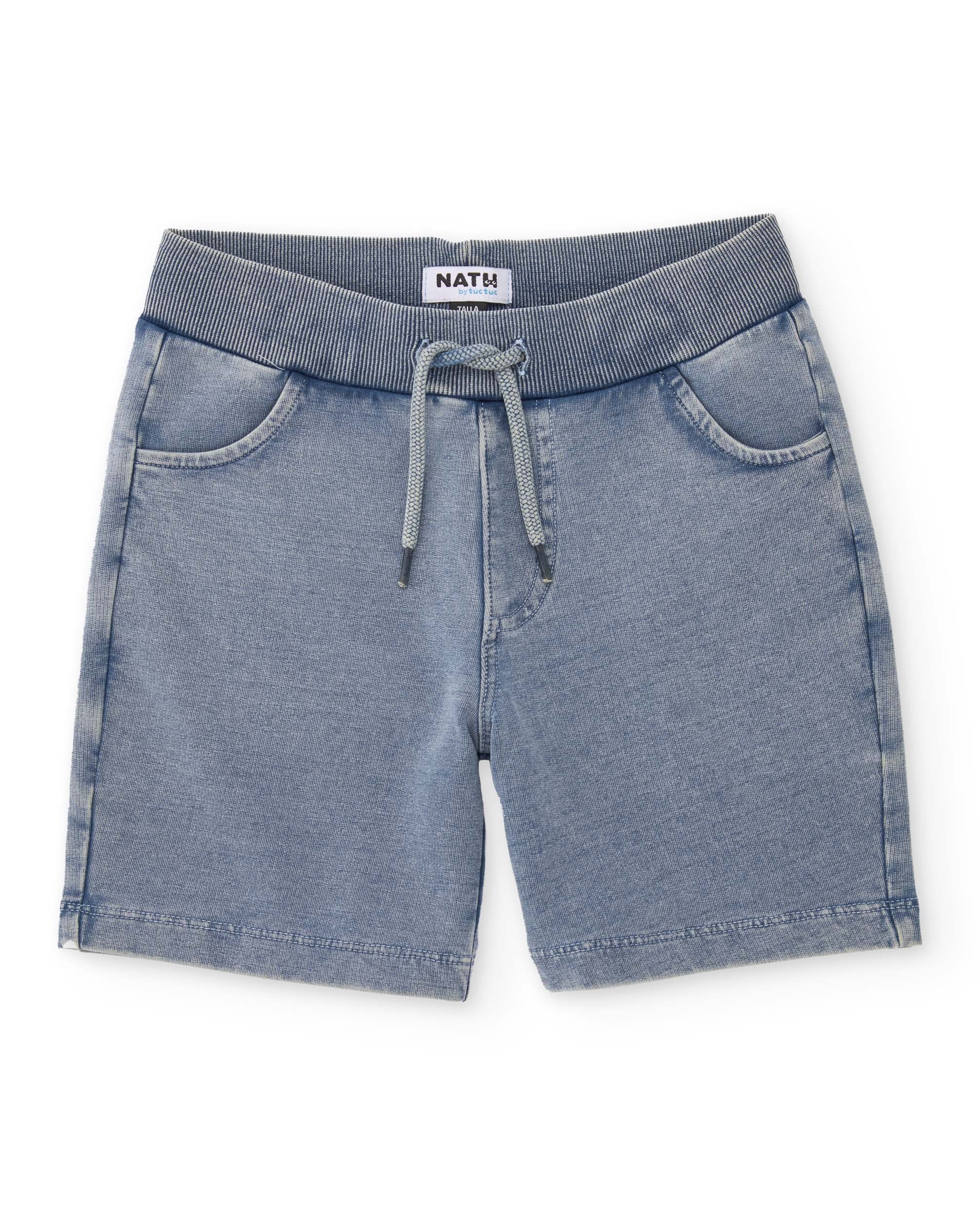 Tuc tuc bermuda bambino jeans effetto delavato