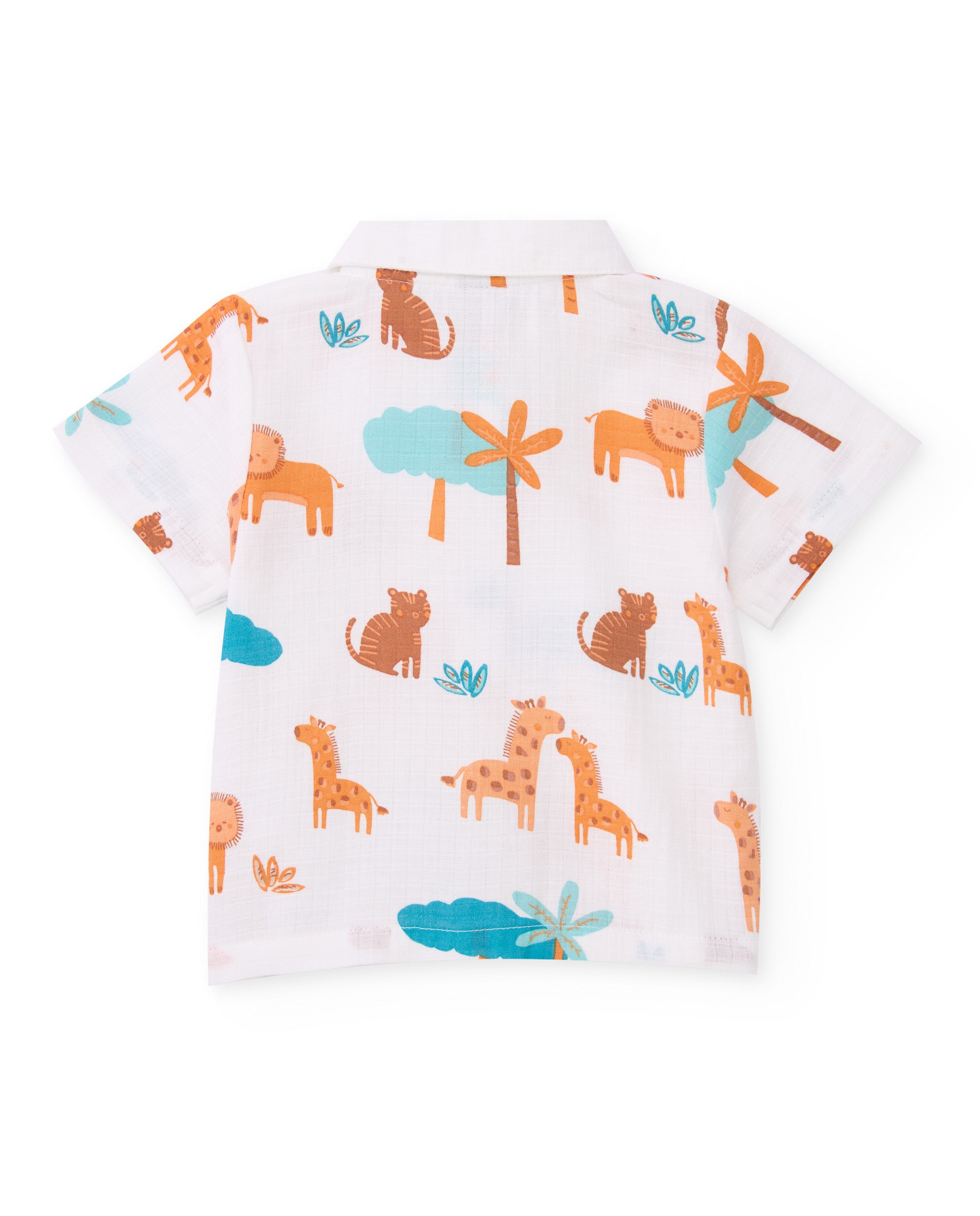 Tuc Tuc completo neonato savana camicia shorts