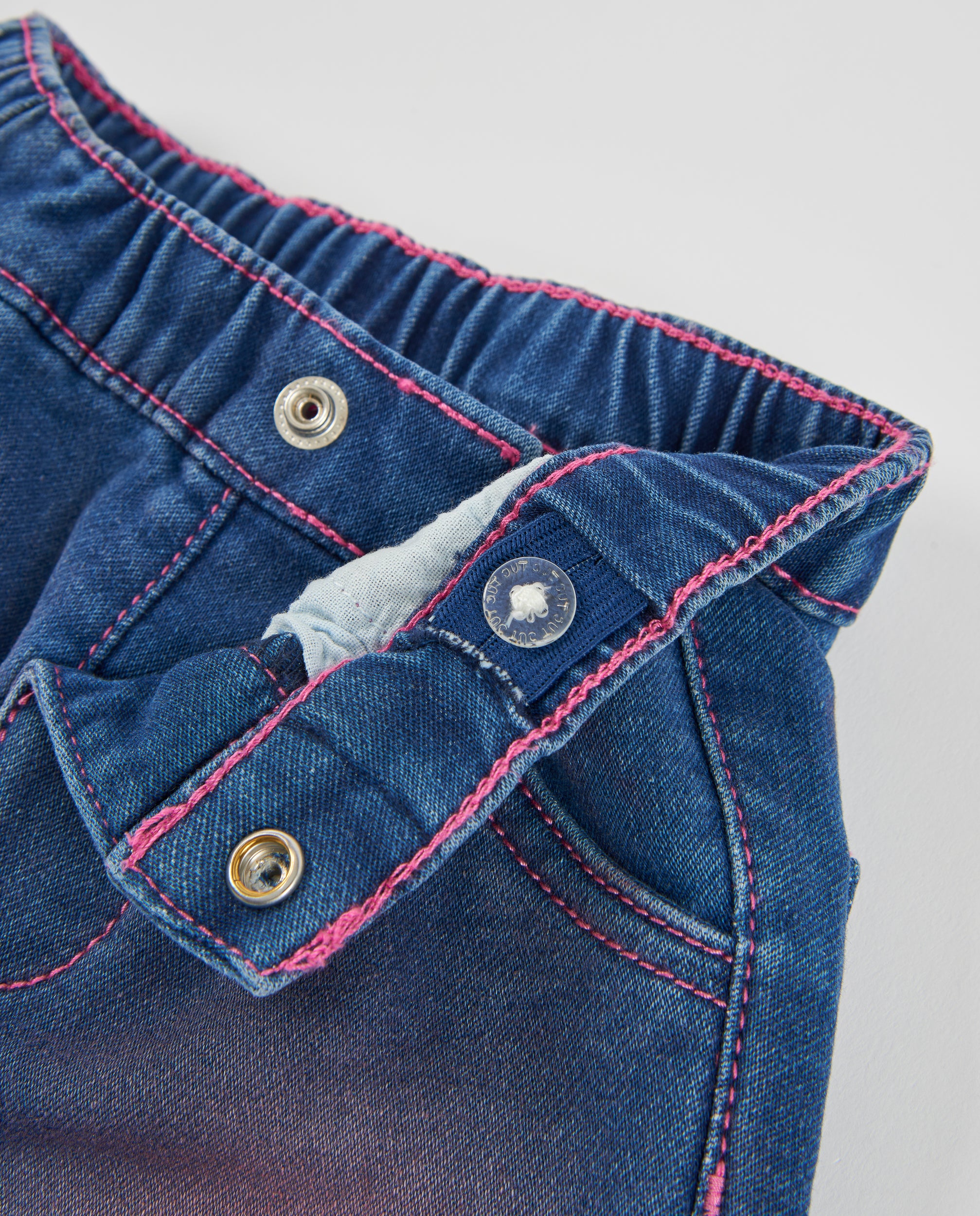 Tuc Tuc Meow Meow jeans dritti bambina blu vita regolabile