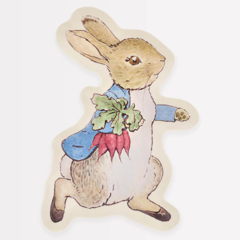 Meri Meri Peter Rabbit piatto sagomato in melamina