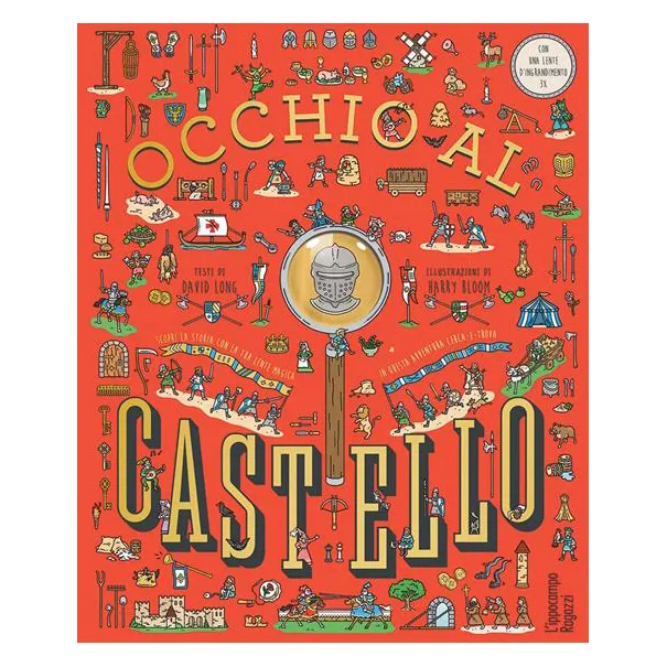 L’Ippocampo Occhio al Castello libro cerca e trova con lente 48 pagine