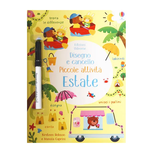 Usborne Estate Piccole Attività libro cancellabile 3 anni