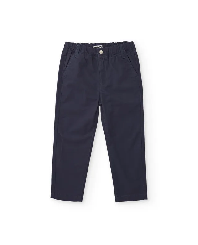 Tuc Tuc pantaloni chino bambino blu vita elasticizzata
