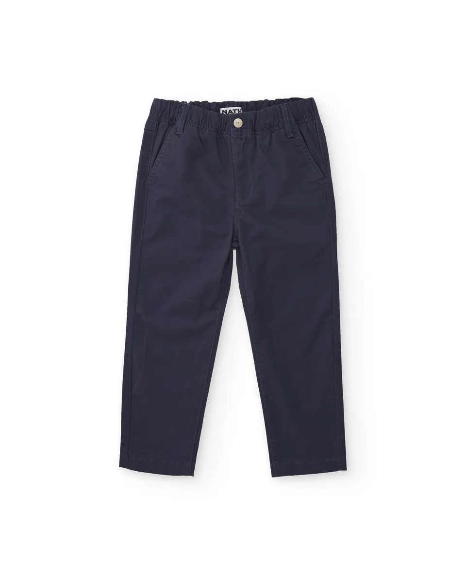 Tuc Tuc pantaloni chino bambino blu vita elasticizzata