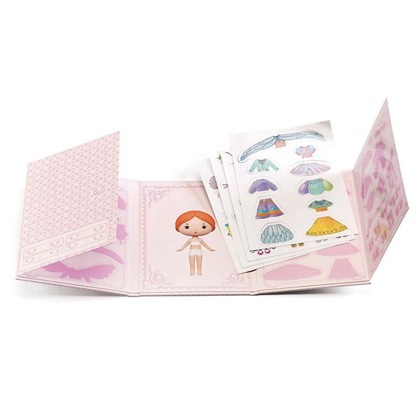 Djeco Tinyly Miss Lilyruby libretto adesivi 40 pezzi
