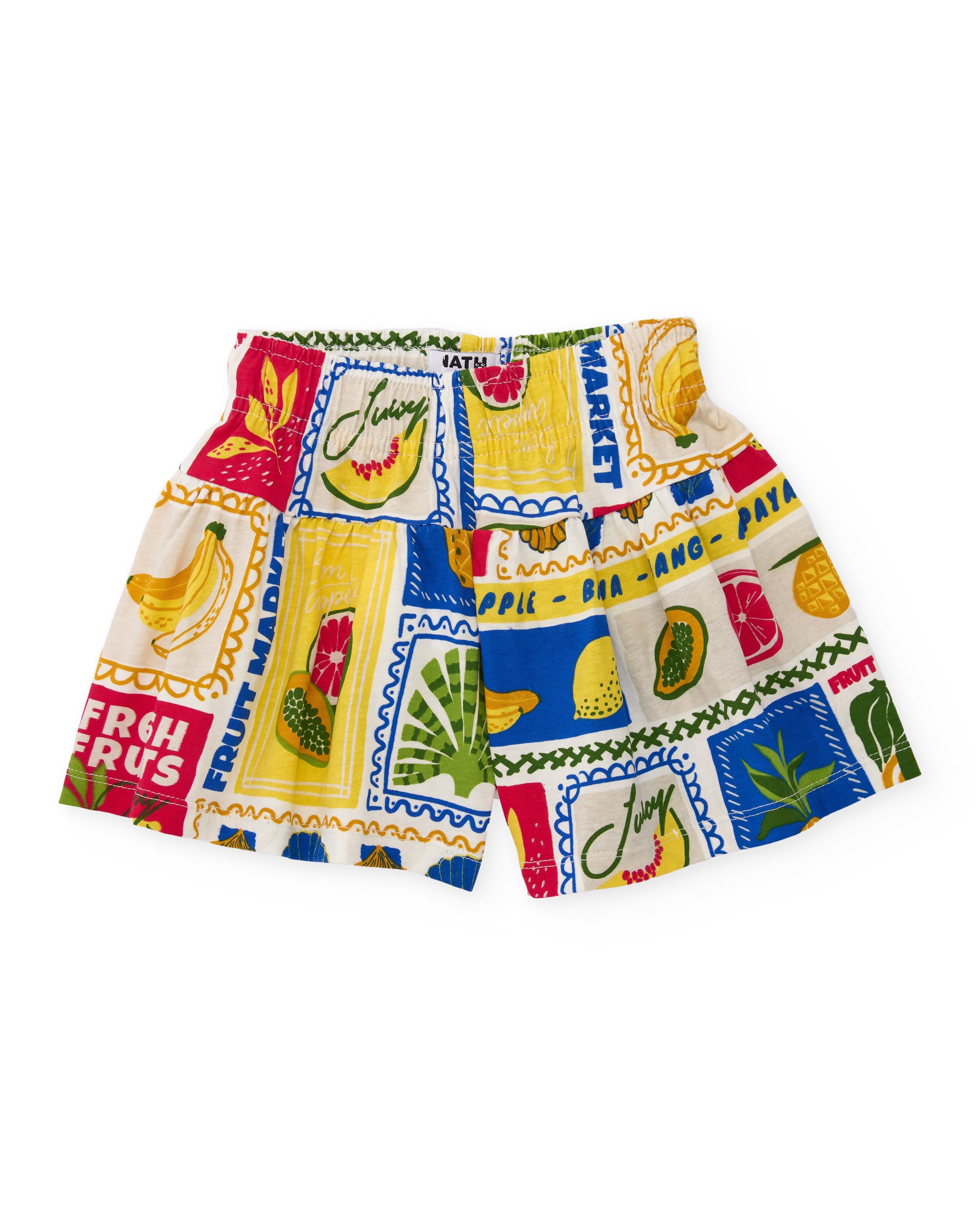 Tuc Tuc completo bambina stampa frutta beige