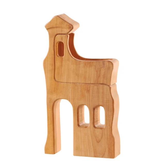 Ostheimer Torre con balcone castello cavaliere legno 42 cm