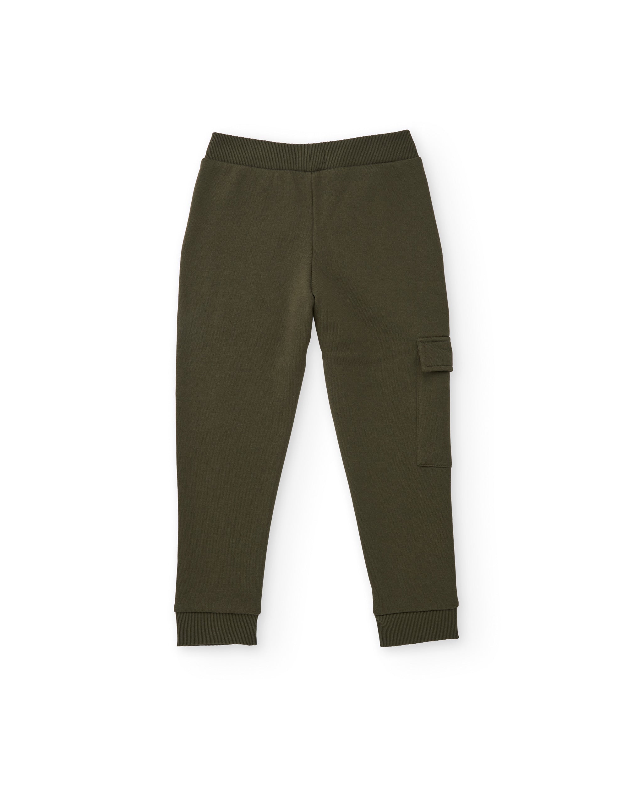 Tuc Tuc joggers bambino felpa verde oliva tasca cargo