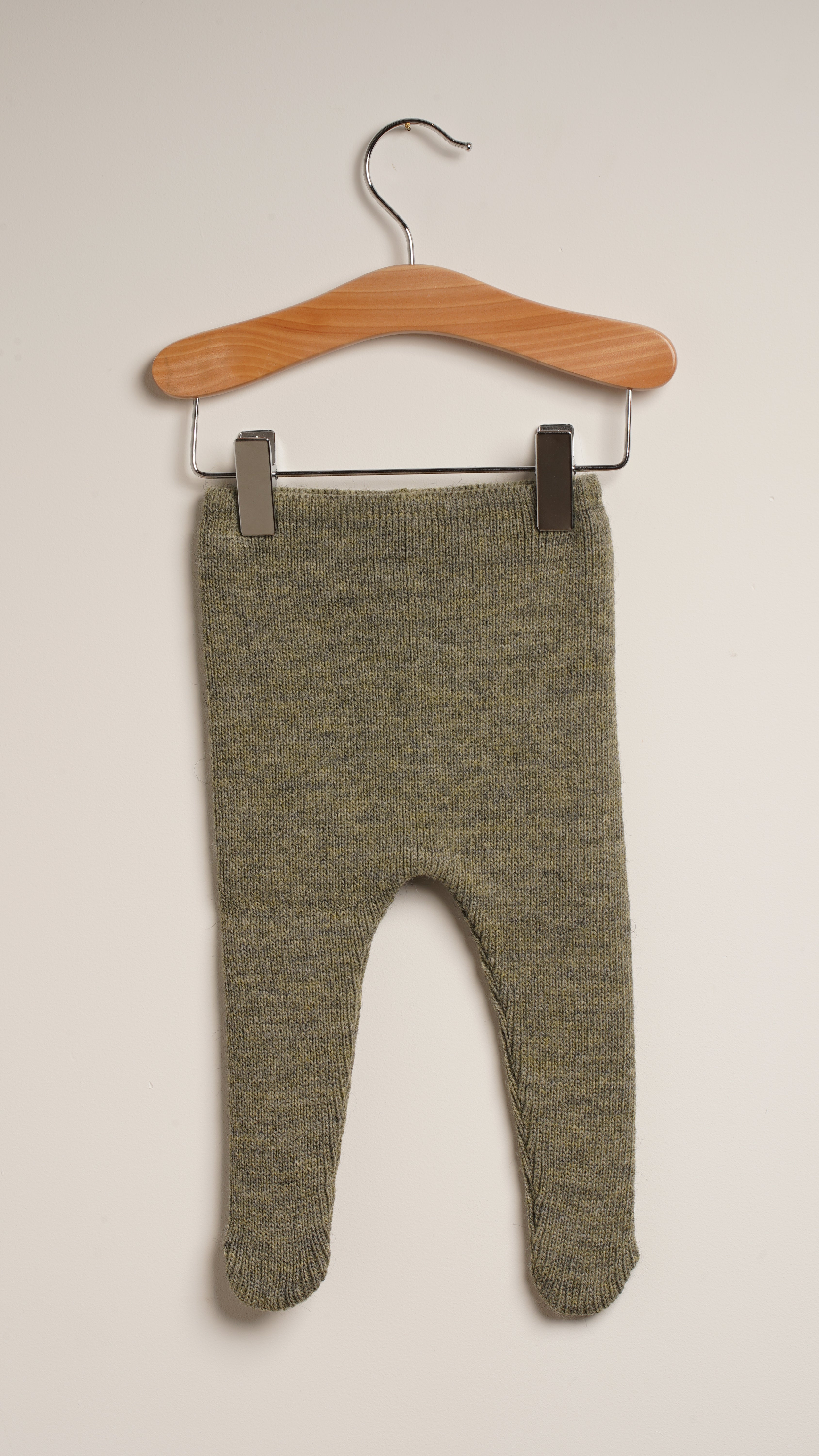 Mebi collant neonato punto verde bosco caldo
