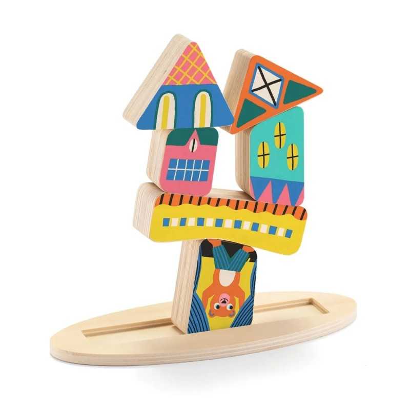 Djeco Ze Stakaboom gioco equilibrio legno 20 modelli