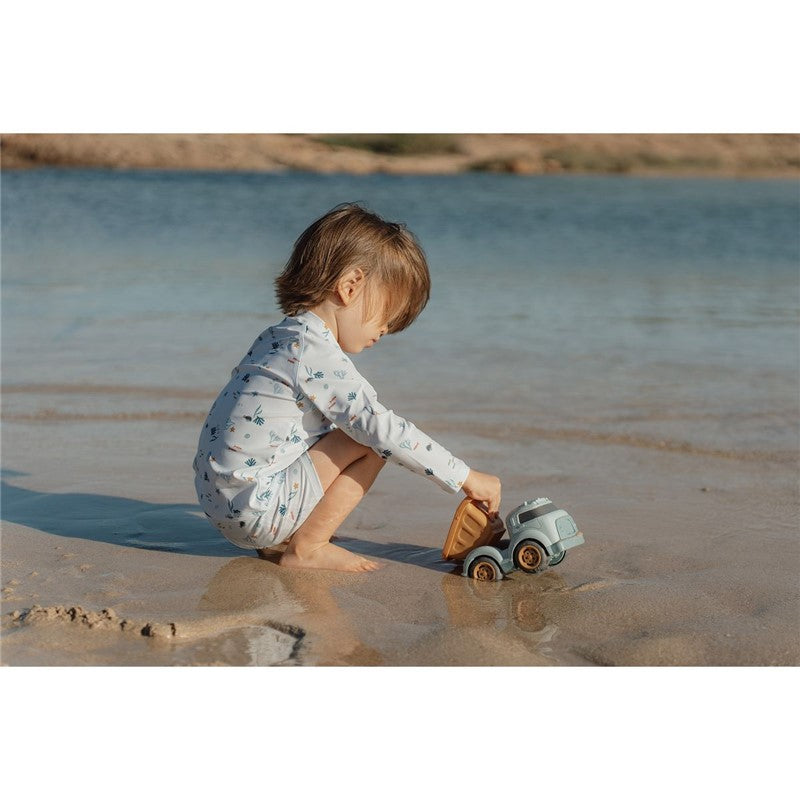 Little Dutch dumper camion blu spiaggia 17cm bimbi
