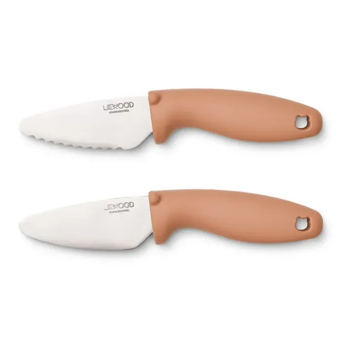Liewood Perry set 2 coltelli bambini rosa antiscivolo