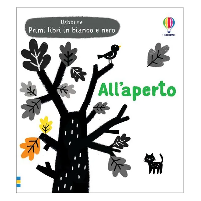 Usborne All’Aperto libro cartonato bianco e nero neonati
