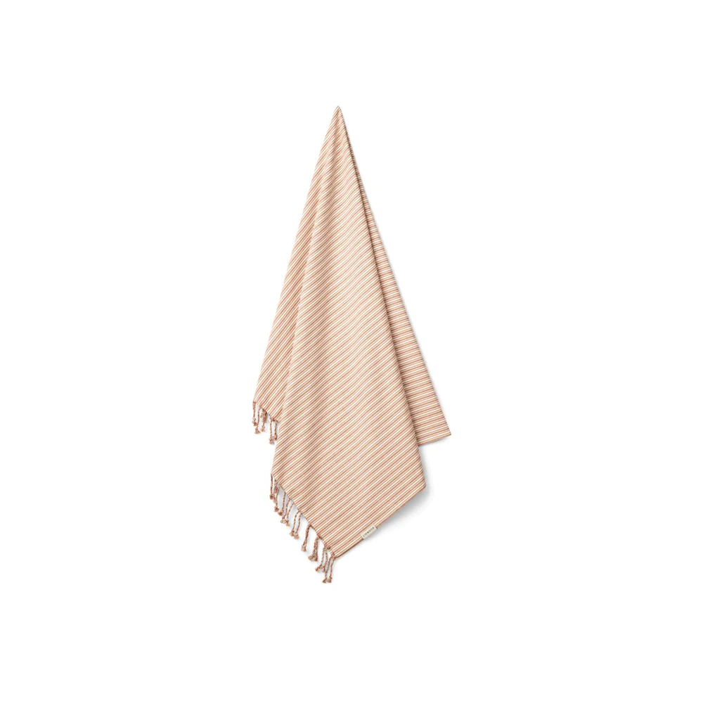 Liewood Mona Strip Rose telo mare cotone bio 100x160 cm