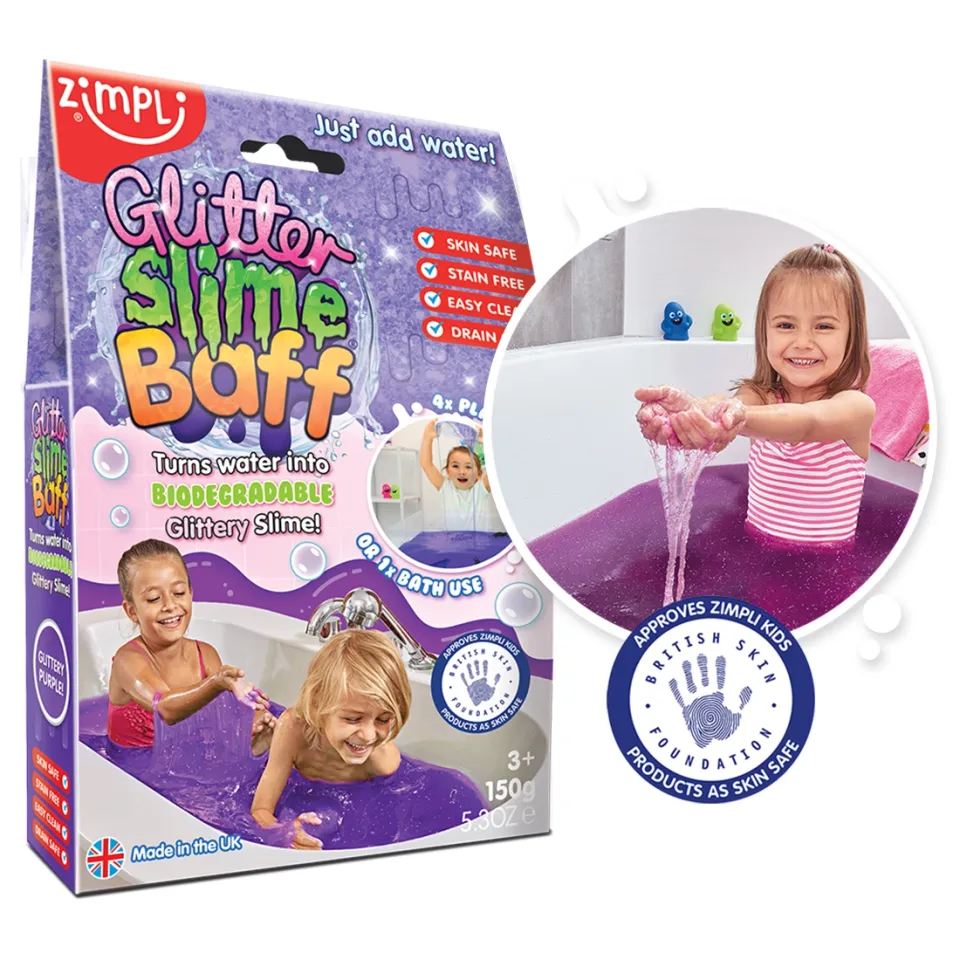 Zimpli Kids Glitter Slime Baff pozione bagno viola