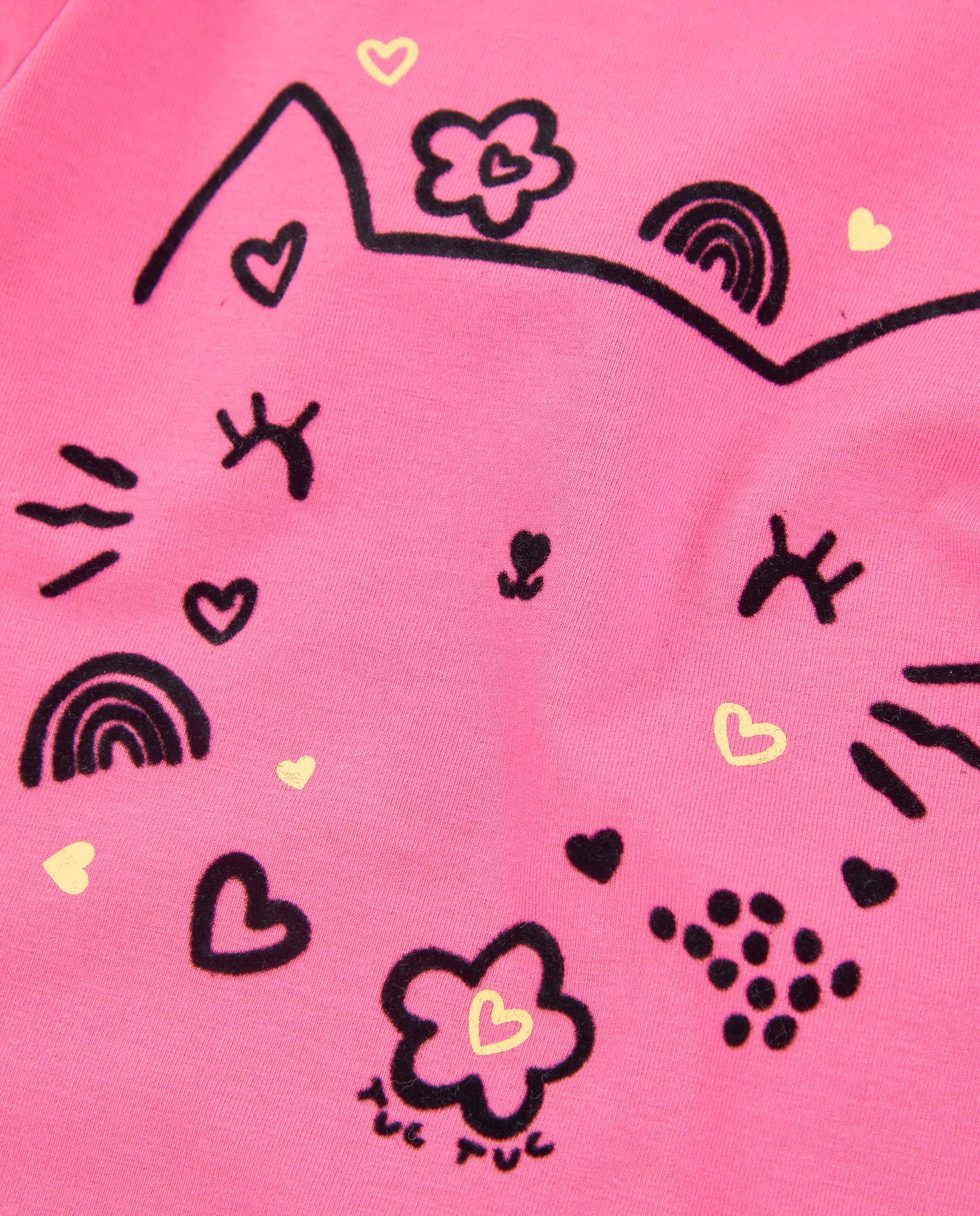 Tuc Tuc Meow Meow maglia bambina rosa gatto manica lunga