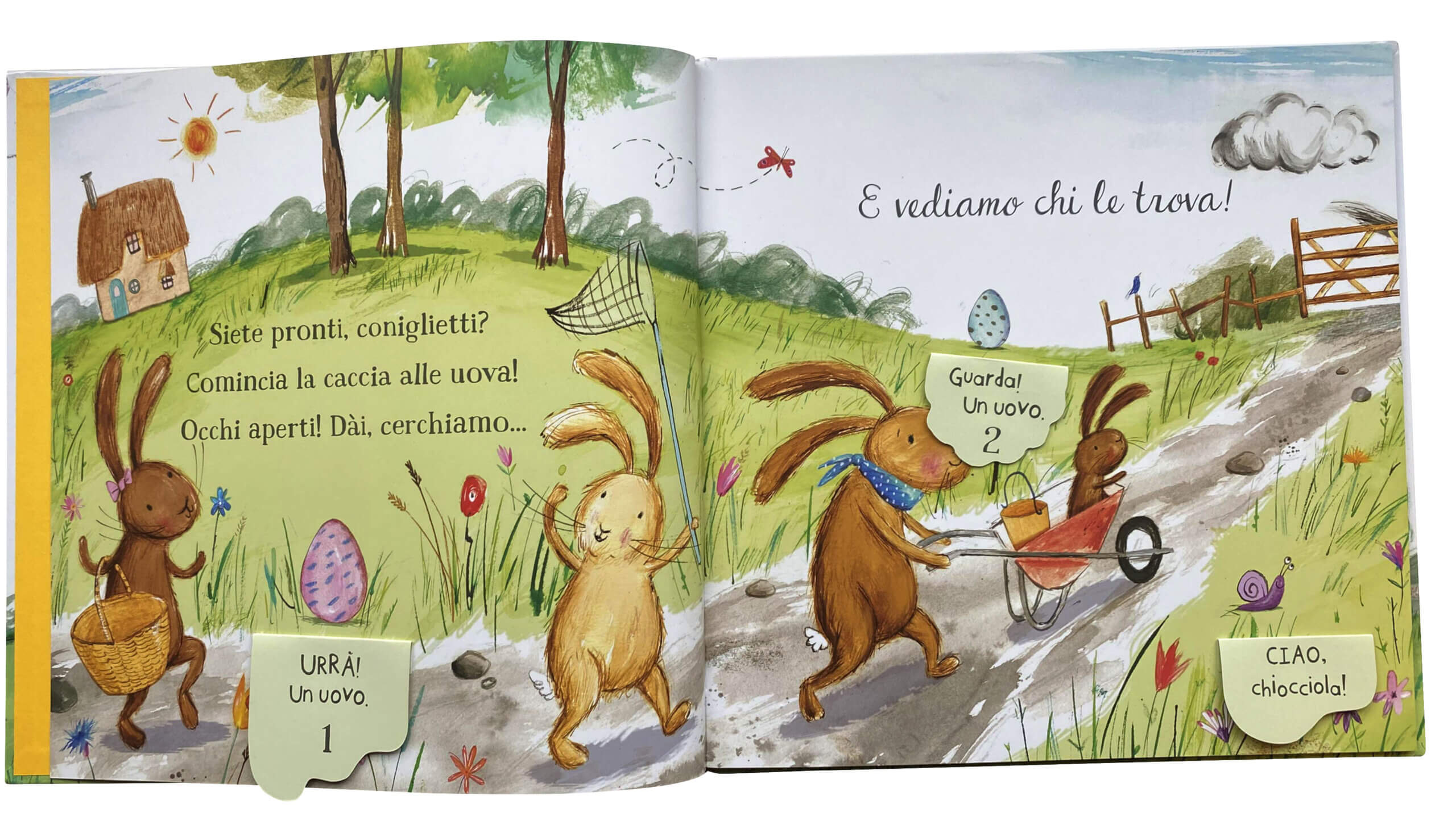Sorprese di primavera libro bambini con alette Emme