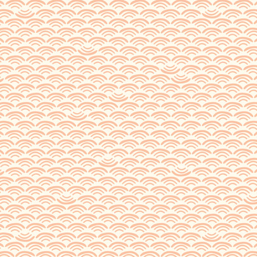 Cloud9 Fabrics Koi tessuto Smile Wave Shell cotone organico