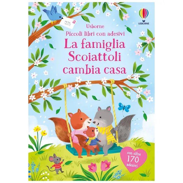 Usborne Famiglia Scoiattoli Libro con Adesivi