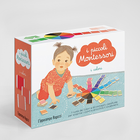 Ippocampo I Piccoli Montessori I Colori cofanetto 63 carte