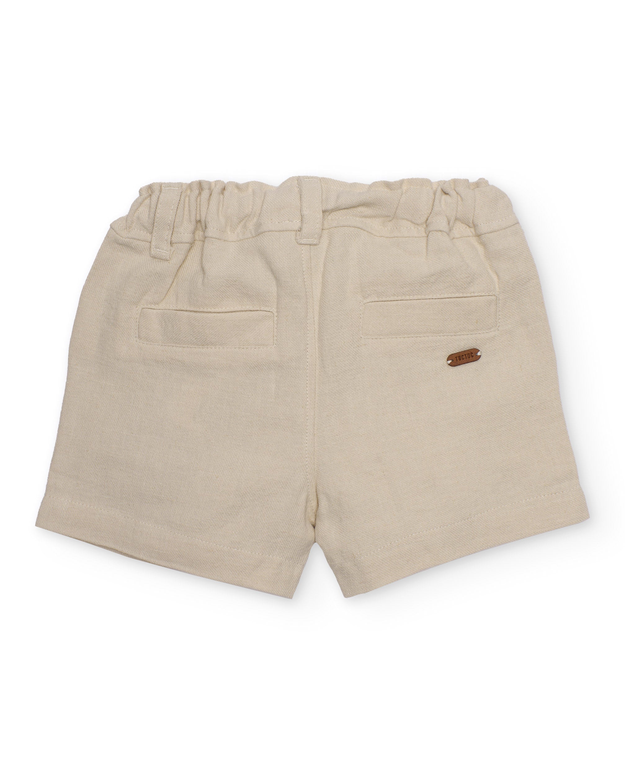 Tuc Tuc bermuda bimbo beige tessuto leggero