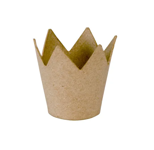 Décopatch Corona cartapesta 8 cm kraft