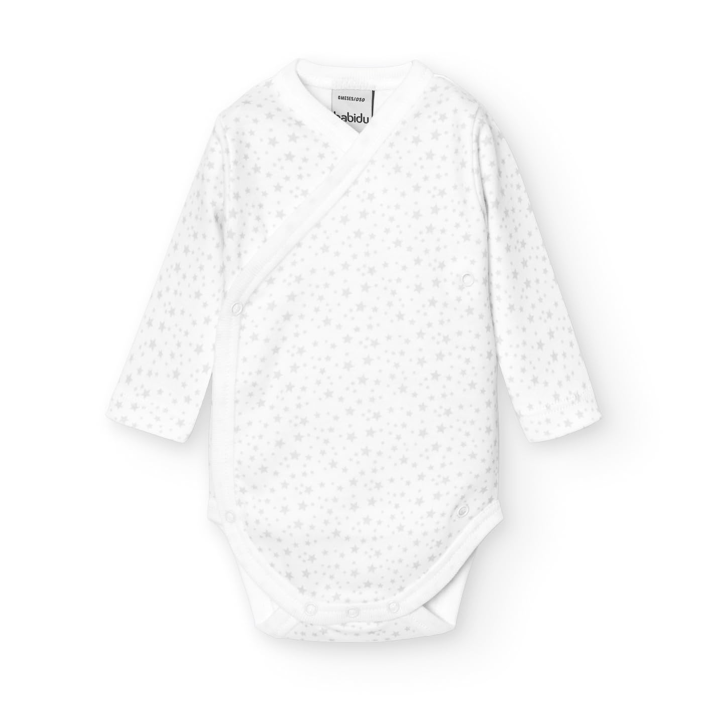 Babidu Body Stelle Maniche Lunghe Cotone Neonato Blu Cielo